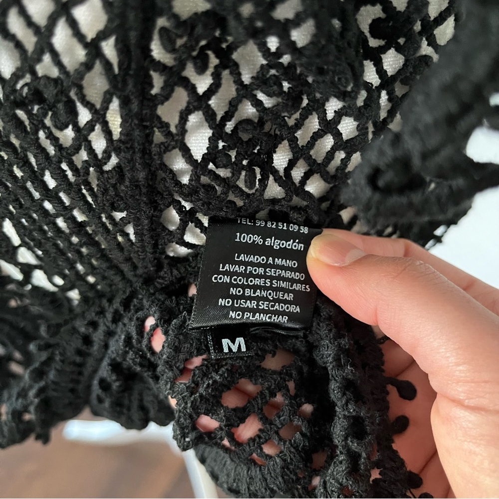 Pura Vida Women’s Bathing Suit Cover Up Crochet Lace Bikini Swimsuit Dress Sz M - Picture 8 of 11